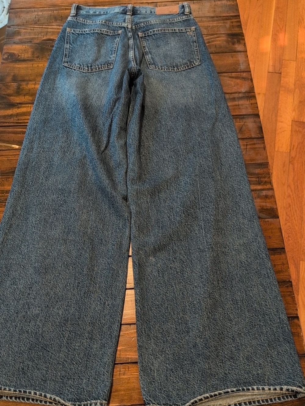 Madewell Tall Super Wide Leg Jeans Concho Wash - Picture 10 of 12